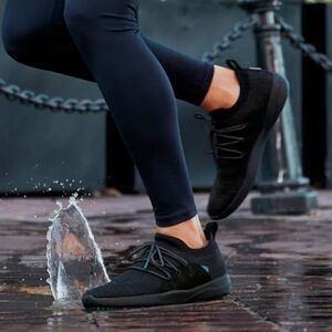 Vessi Cityscape Classic Storm Black on Black Waterproof Sneaker Women’s 11